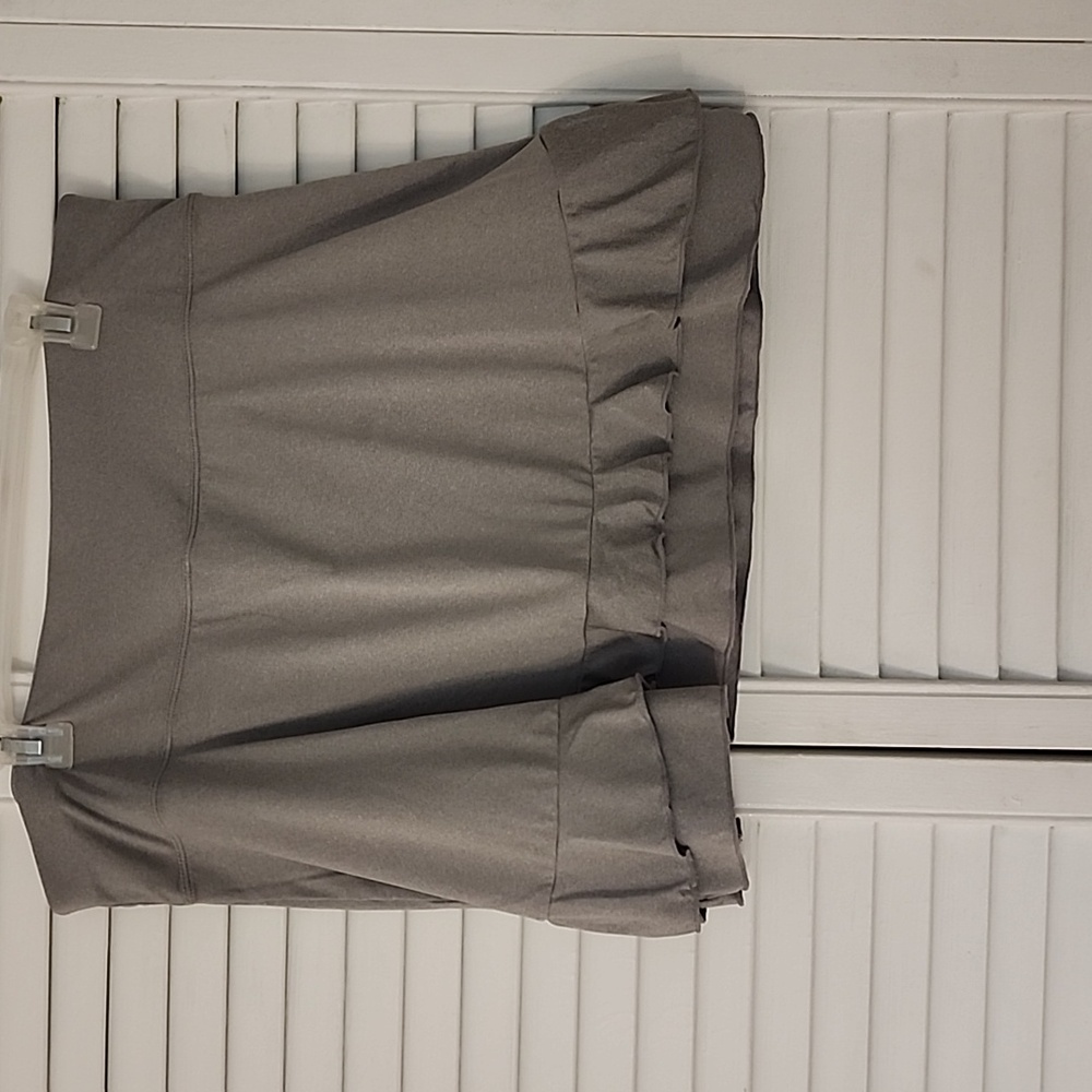 Active USA Charcoal Skirt with Ruffle Detail